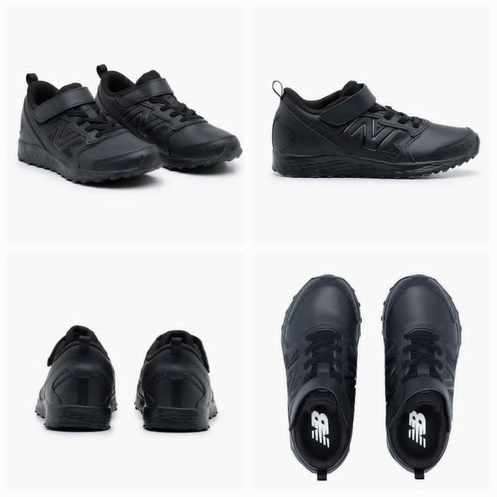 New Balance Kids 650 Bungee Lace Black Sneakers Shoes NEWYA650UB1