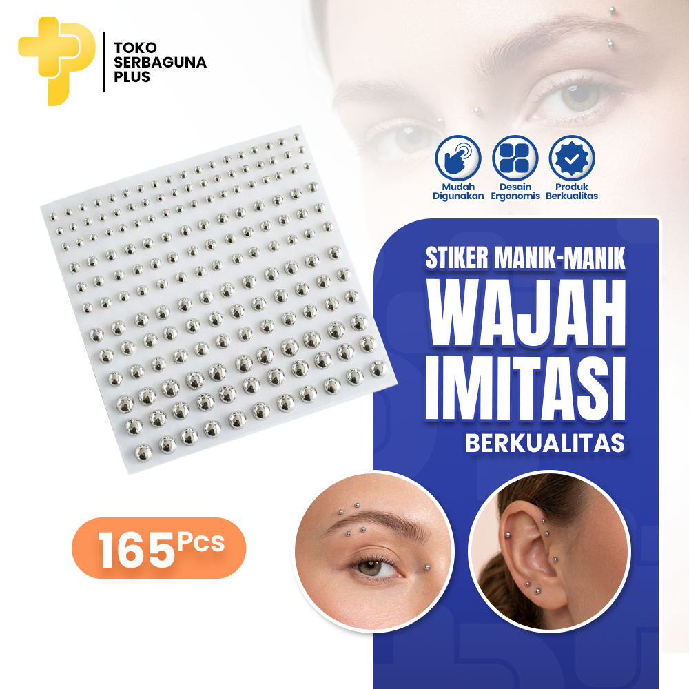 Anting Wanita Gaya Rock Punk Tindik Tanpa Lubang Manik Piercing Wajah Hidung Alis Bibir Telinga Make