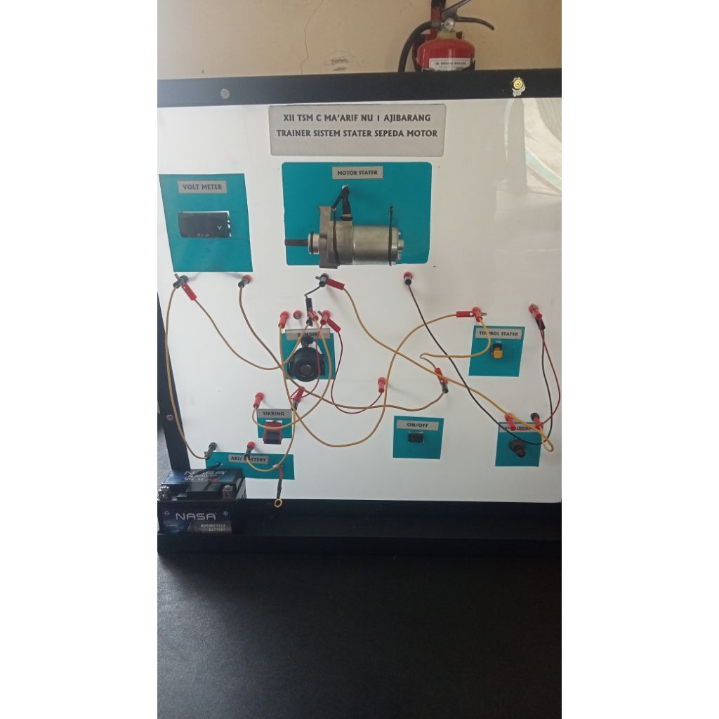 Trainer sistem starter sepeda motor