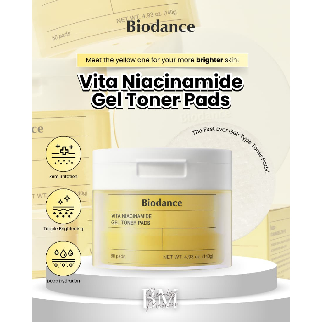[BPOM] BIODANCE VITA NIACINAMIDE GEL TONER PADS (60 PADS)