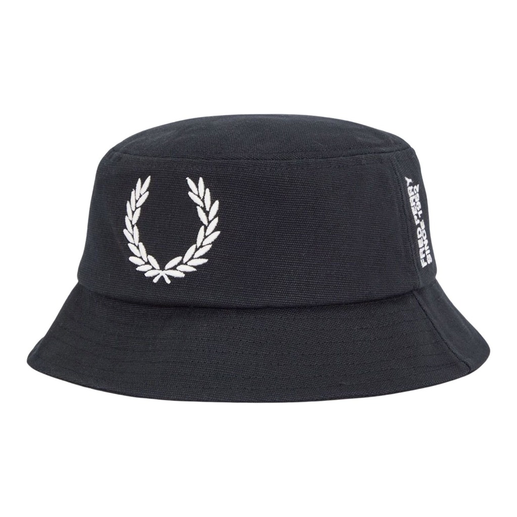 Fred Perry Bold Branding Canvas Bucket Hat (HW1295-843) Original