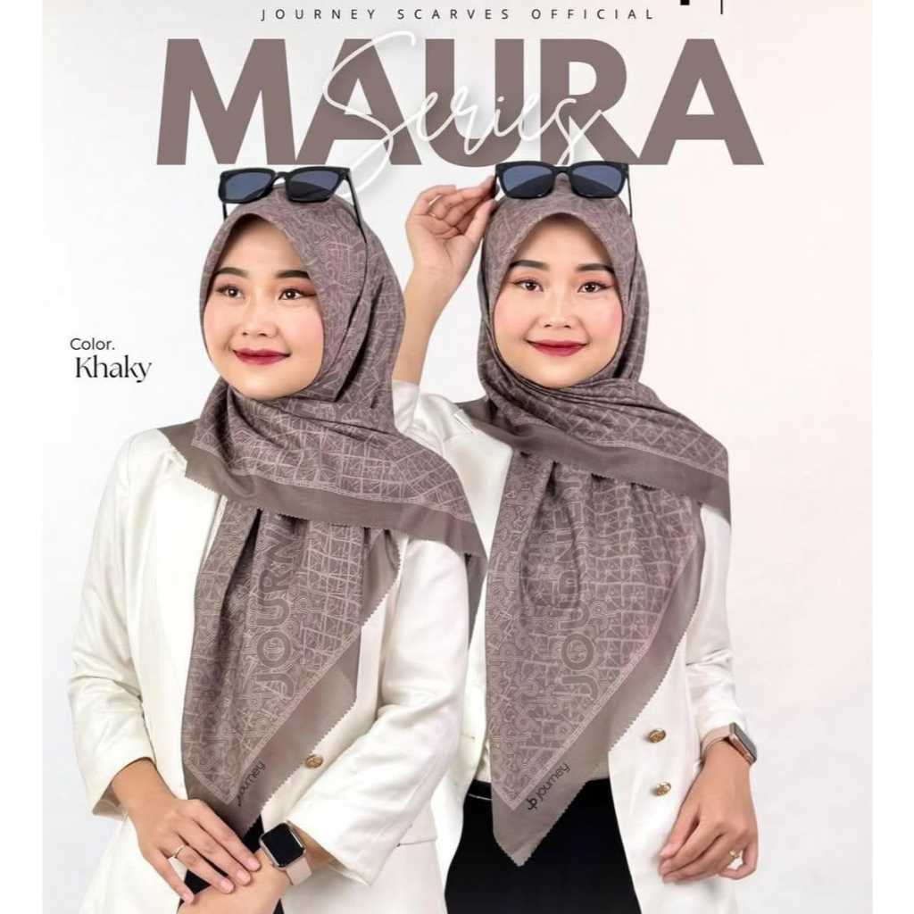 Segiempat motif journey kw/jilbab motif journey kw/Jilbab segiempat motif journey kw/Voal motif terb