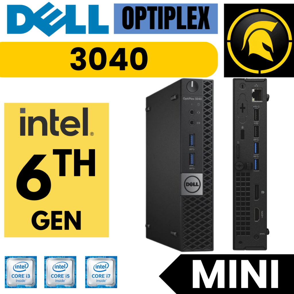 Dell OptiPlex 3040 / 5040 / 7040 Micro MFF PC Mini i3 / i5 / i7 Gen 6 Komputer Tiny
