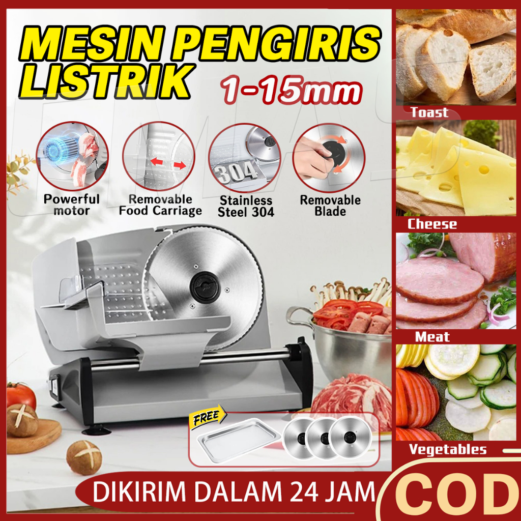 Otomatis Meat Slicer Stainless 304   Meat Slicer Otomatis Sayuran Pemotong Daging Beku   Mesin Pengi