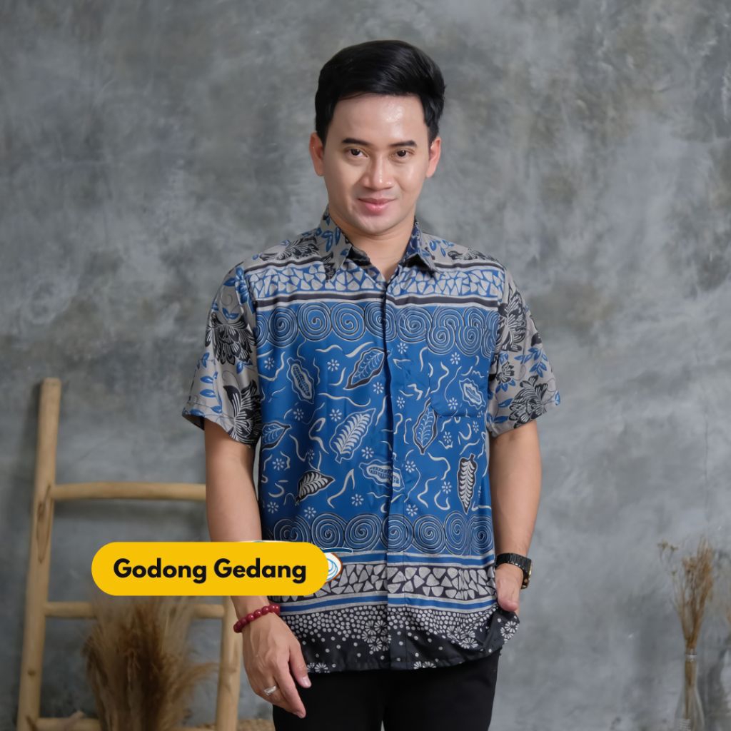 kemeja lengan pendek batik modern