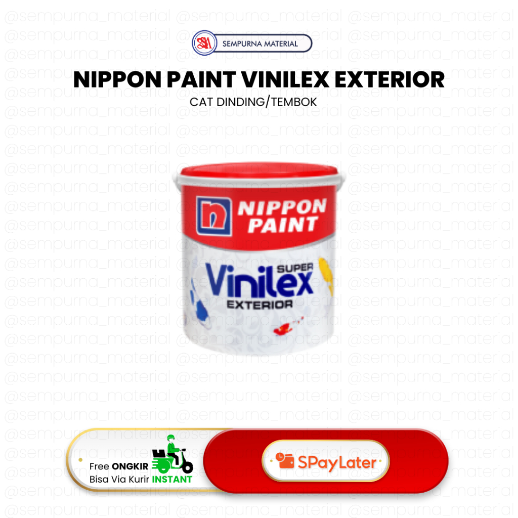 NIPPON VINILEX EXTERIOR CAT TEMBOK LUAR | CAT EKSTERIOR | WARNA PUTIH
