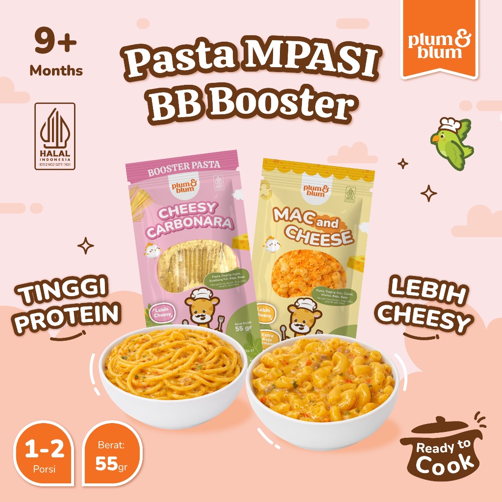 Plum & Blum Pasta Booster Mpasi Mac & Cheese Carbonara