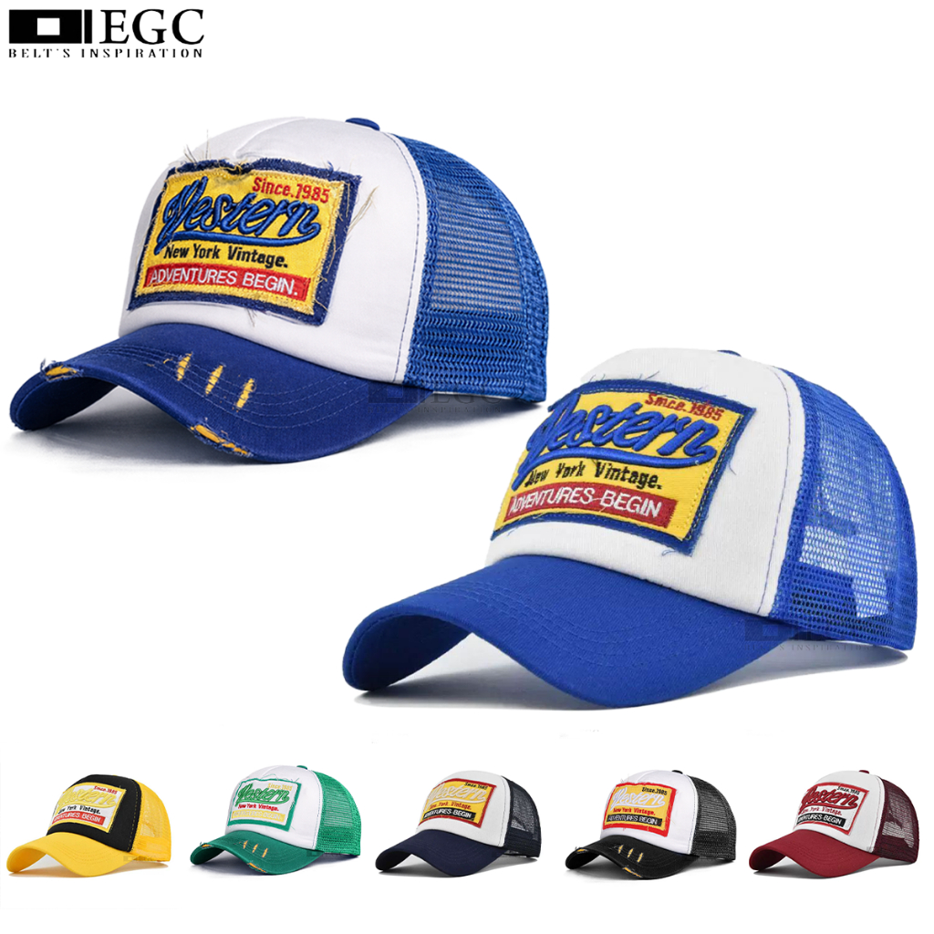 Topi Baseball  Pria Dan Wanita Bordir (WESTERN) / Topi Baseball Jaring Unisex -TPI-131/TPI-135