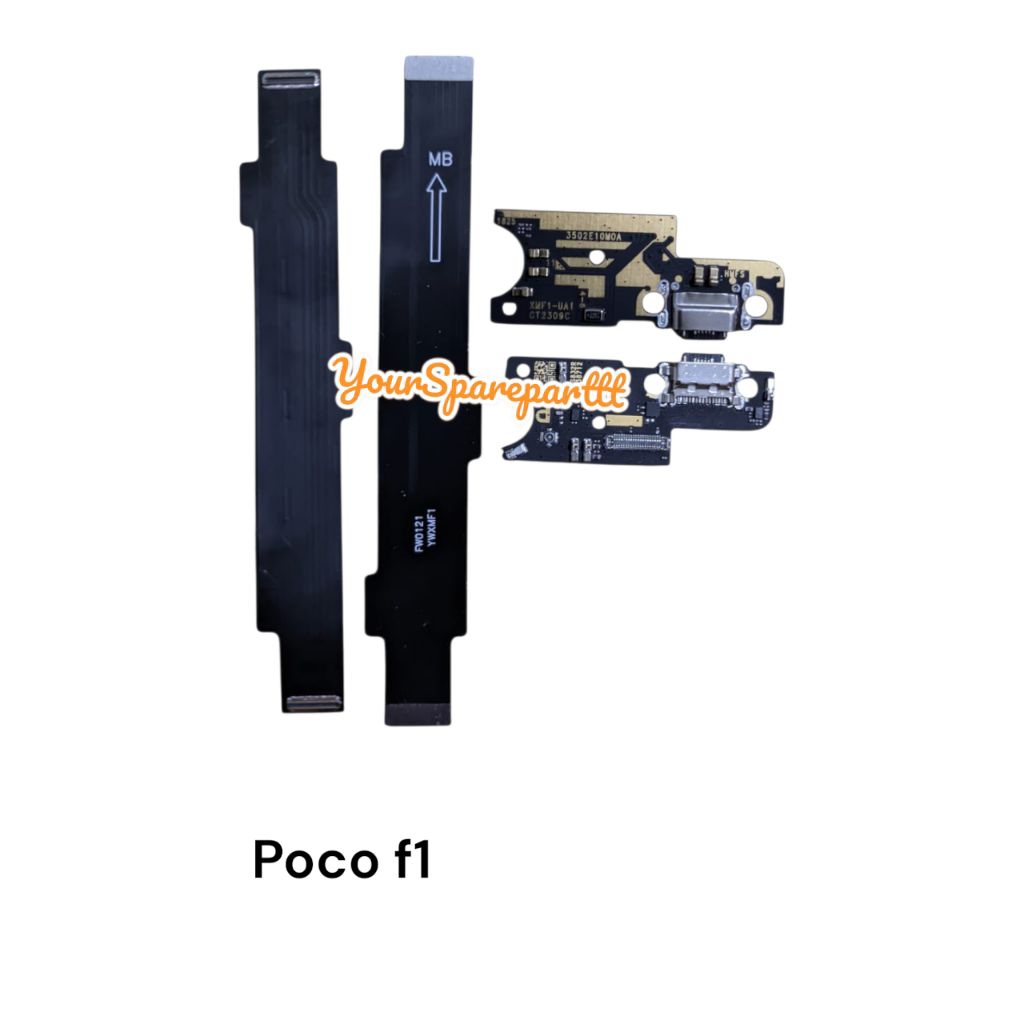 FLEXIBEL CHARGER POCOPHONE F1 PAPAN CAS FULLSET IC + FLEXIBEL BOARD POCOPHONE F1 SATU SET