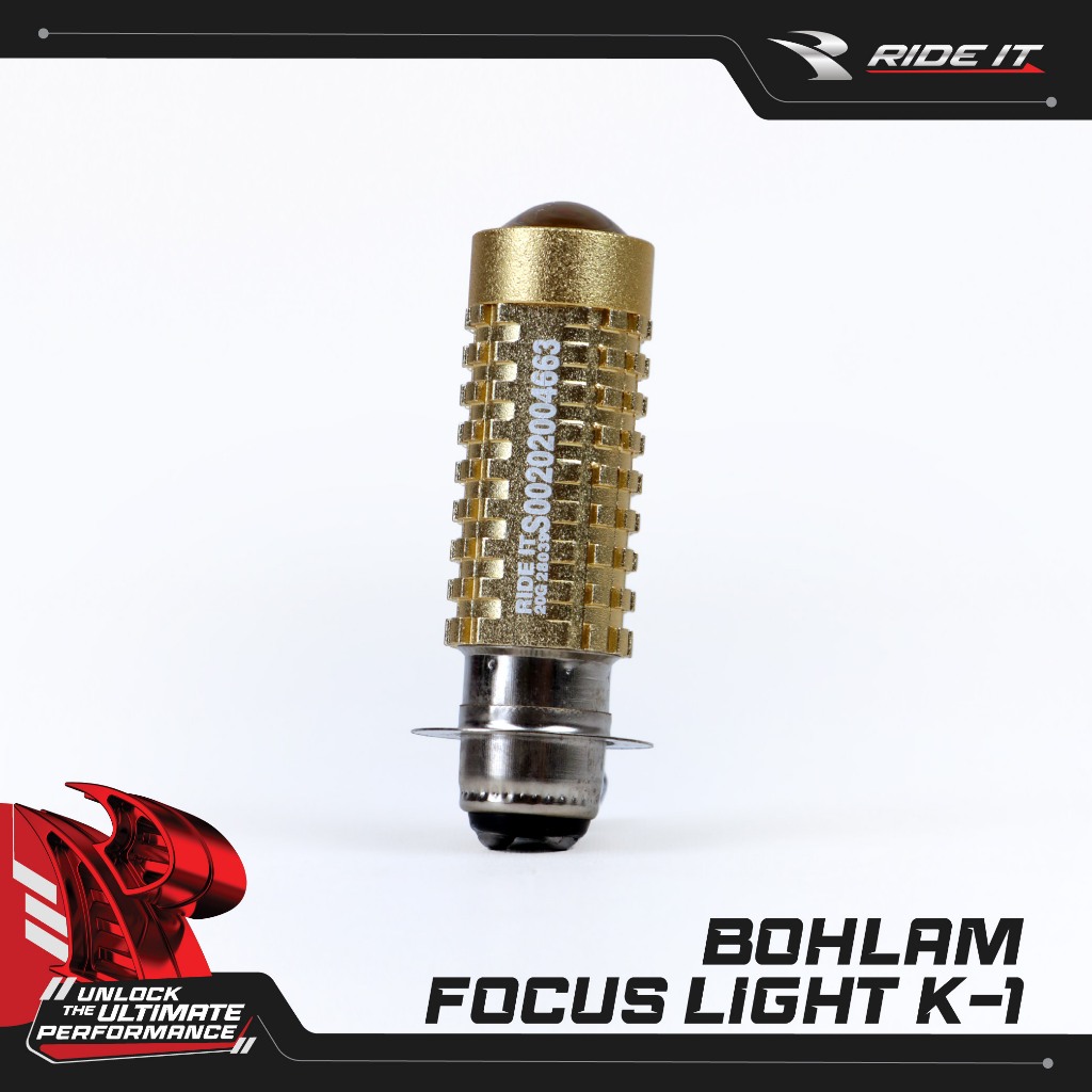 [RIDE IT] BOHLAM LED LAMPU DEPAN MOTOR K-1/FOCUS LIGHT K-1 RIDE IT