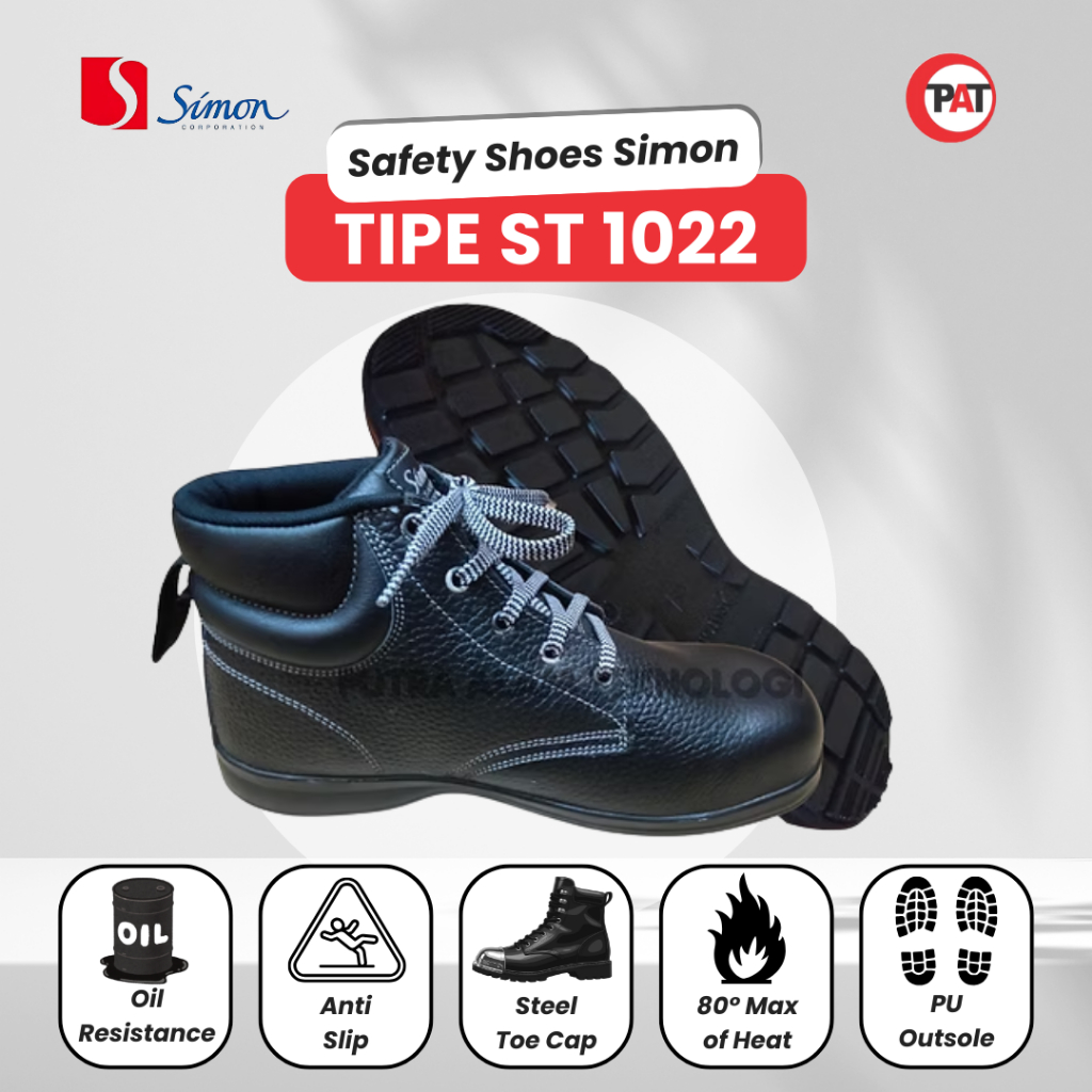 SIMON ST1022 Sepatu Safety Simon Type ST 1022 Sepatu Boots Simon Original