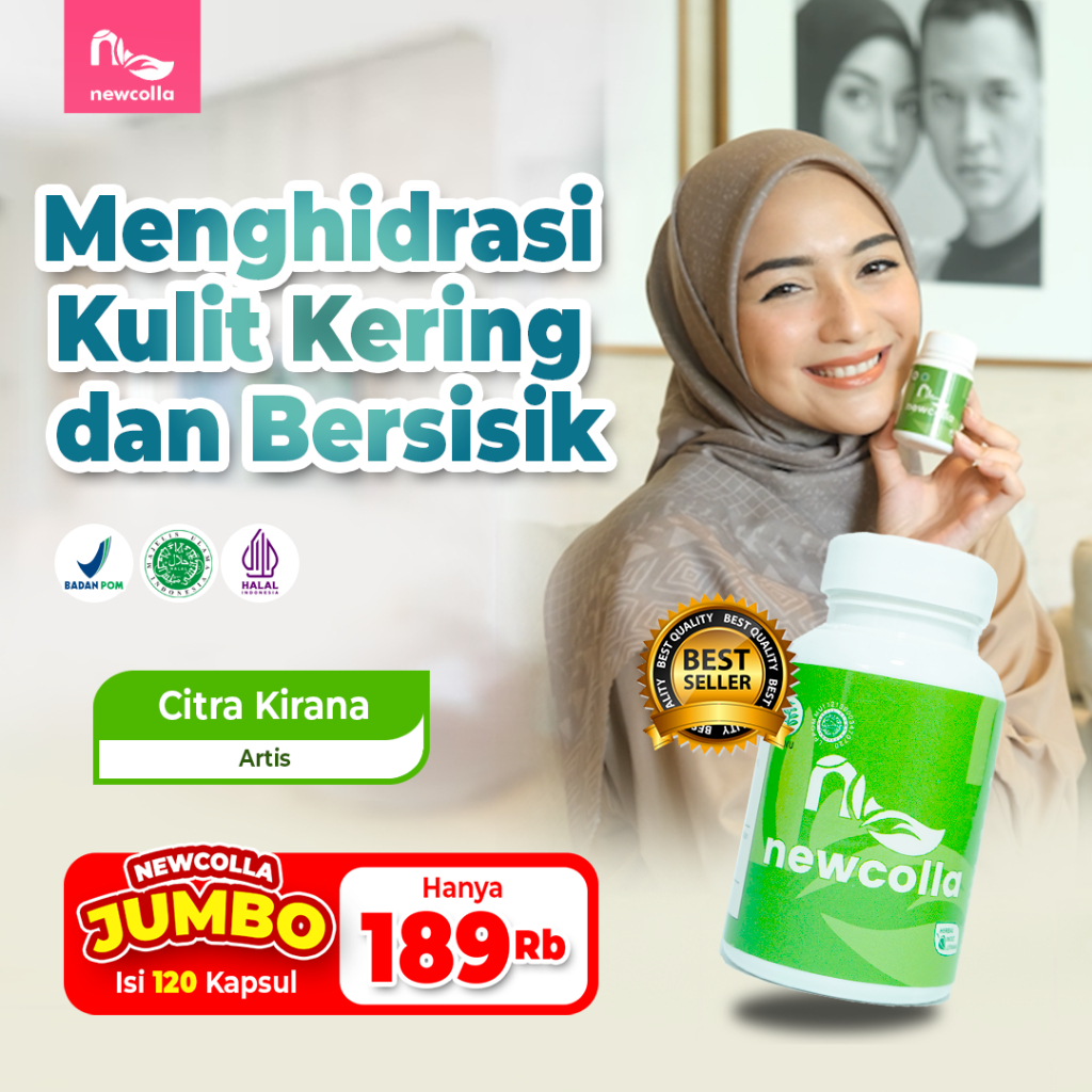 Newcolla collagen original penghilang flek hitam pencerah wajah kusam wanita penurun kolesterol bpom