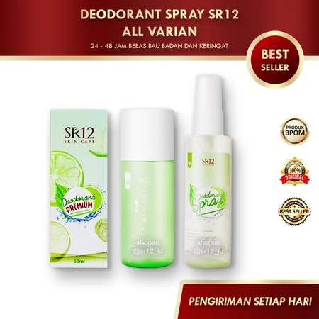 [BISA COD] DEODORANT SPRAY SR12 / PREMIUM SR12 / DEODORANT REGULAR SR12 / DEO SPRAY SR12 / DEODORANT