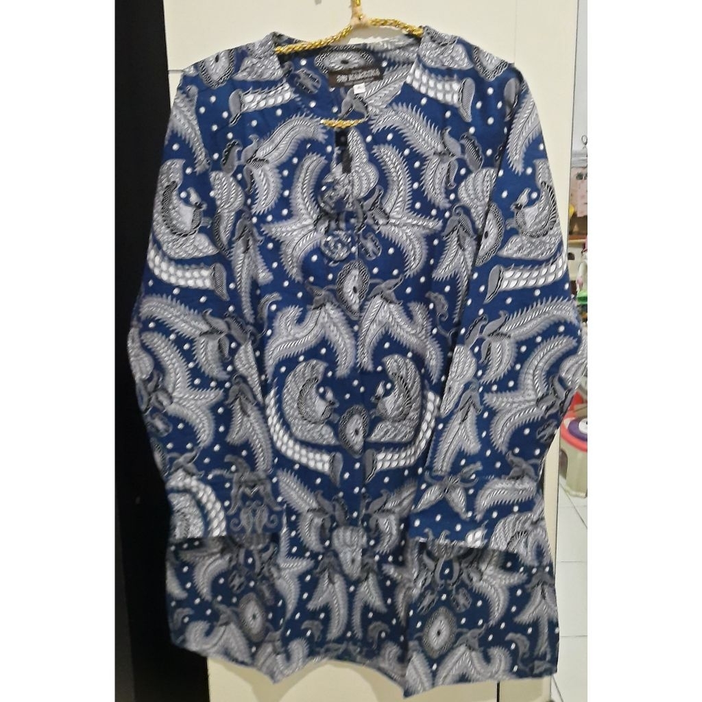 Preloved - Kemeja batik biru  wanita merk JM Kartika