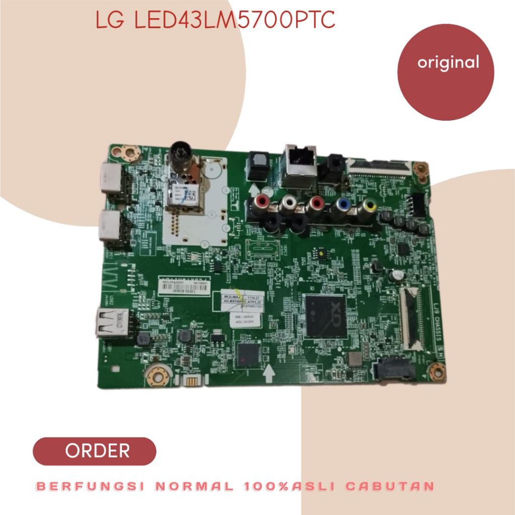 MB MAINBOARD MESIN TV MODUL  LG LED43LM5700PTC