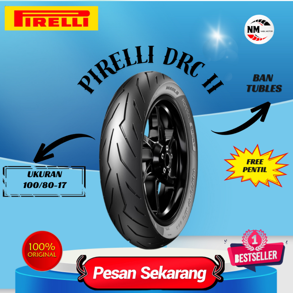Ban Pirelli Diablo Rosso Corsa II 100/80-17 ban race pirelli diablo rosso corsa 2