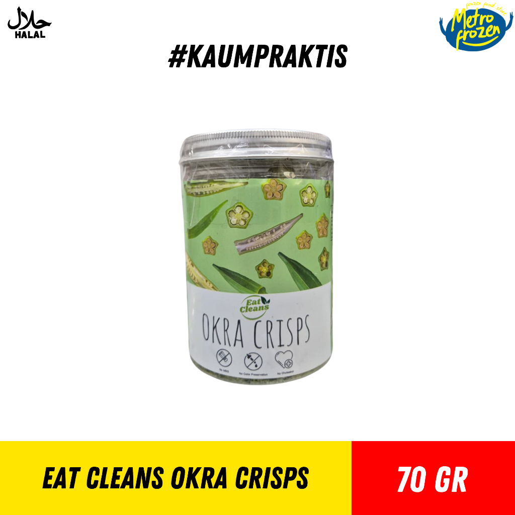 EAT CLEANS Okra Crisps 70gr //okra kering //okra krispi