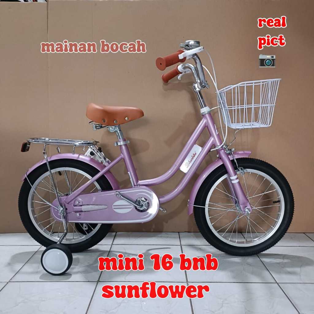 SEPEDA MINI 16 INCH BNB SUNFLOWER SEPEDA STB SEPEDA ANAK PEREMPUAN MINI 16INCH BNB CLASIX