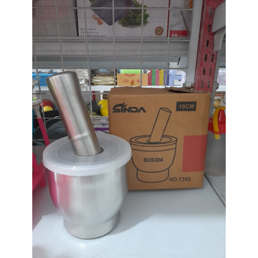 Lumpang Stainless Sinda 10cm/12 cm