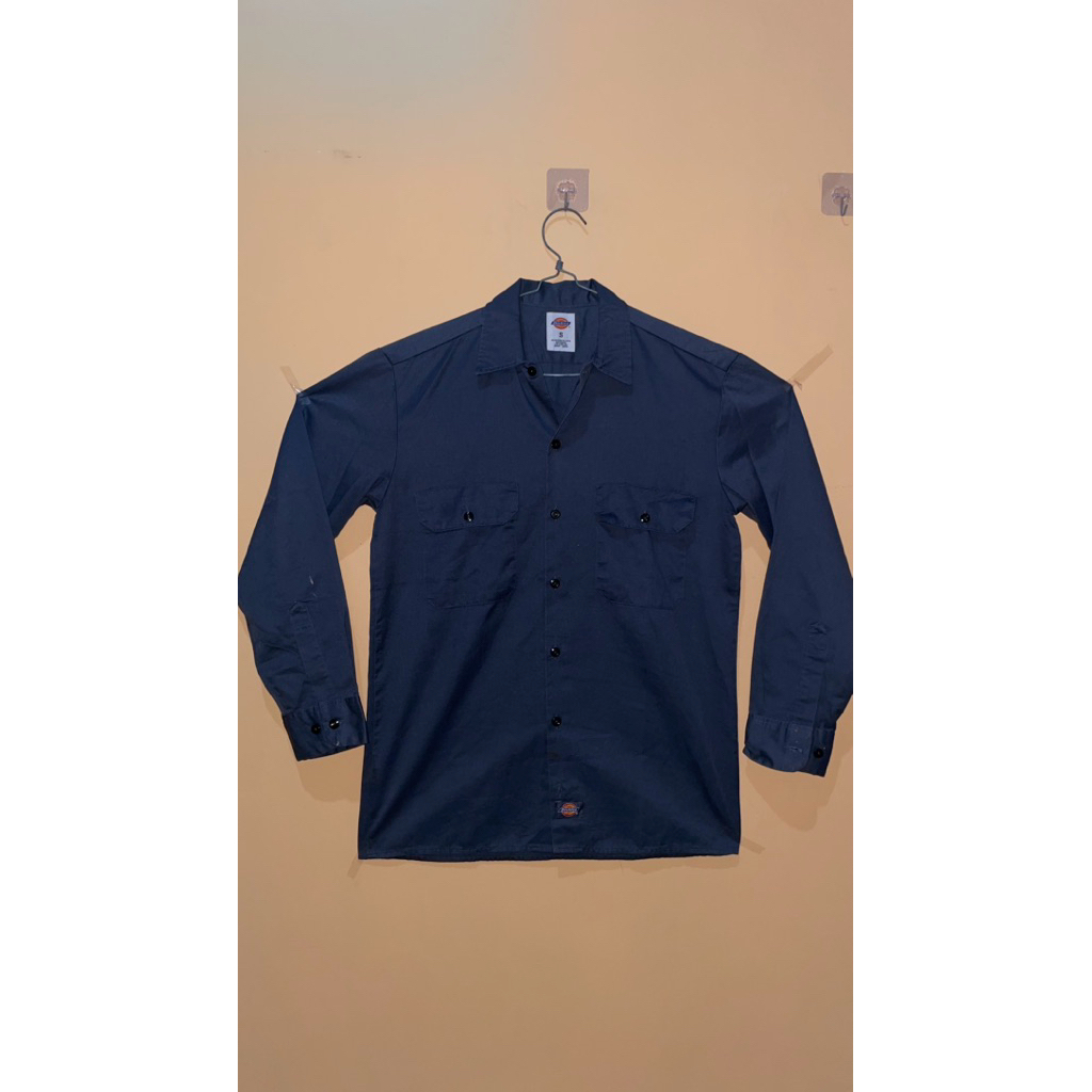 DICKIES 574 DARK NAVY WORK LONG SHIRT