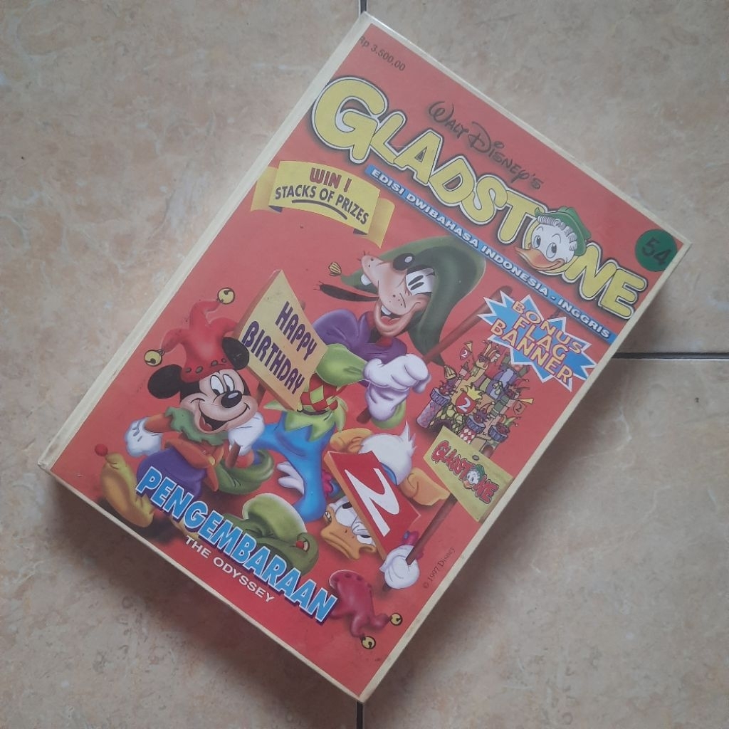 Bundel Hardcover Komik Lebar Walt Disney Gladstone Edisi Dwibahasa Indonesia Inggris Isi 9 Nomor 54 