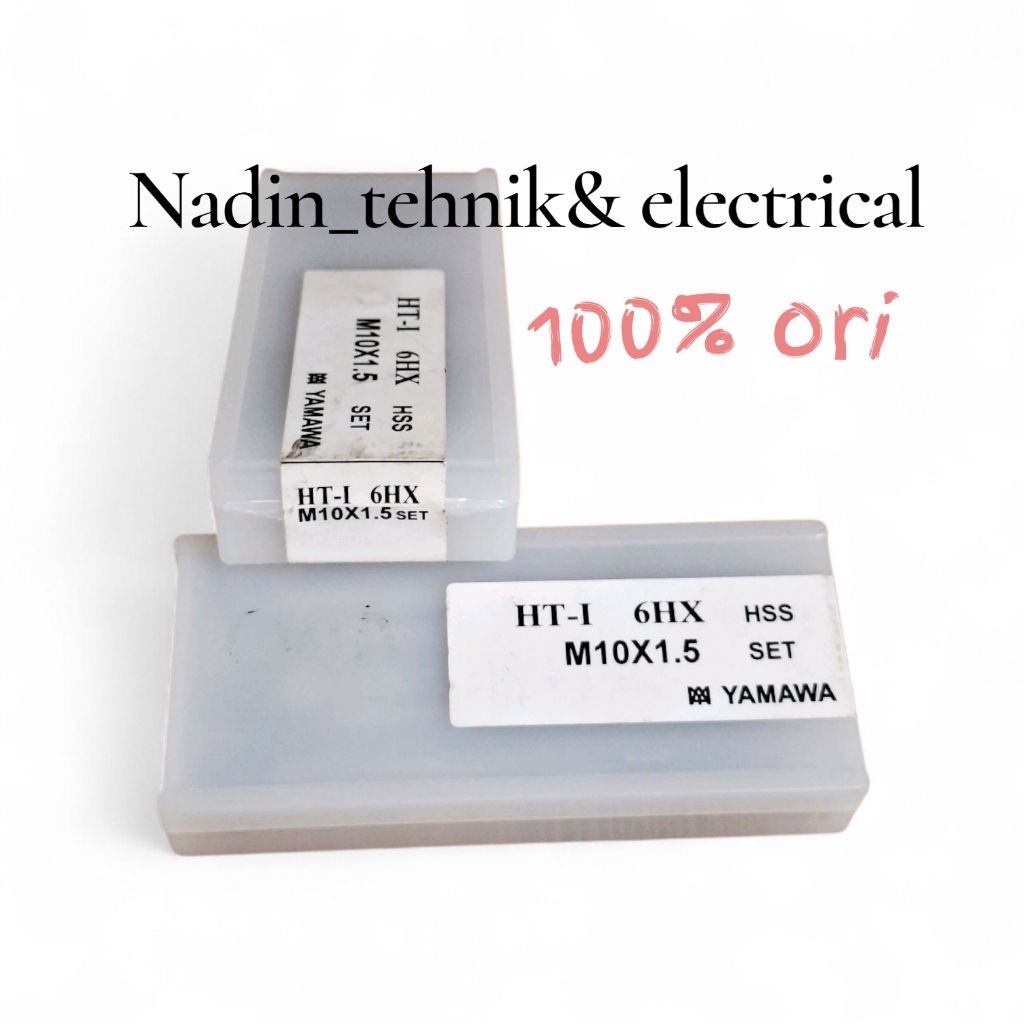 HAND TAP SET YAMAWA JAPAN 10X1,5 HAND TAP YAMAWA M10X1,5 ORIGINAL JAPAN