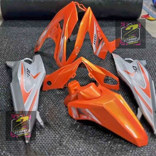 COVER BODY HALUS HONDA BEAT DELUXE GEN 1 FULLSET BODI SET BEAT DELUXE CBS TAHUN 2020-2023 WARNA ORAN