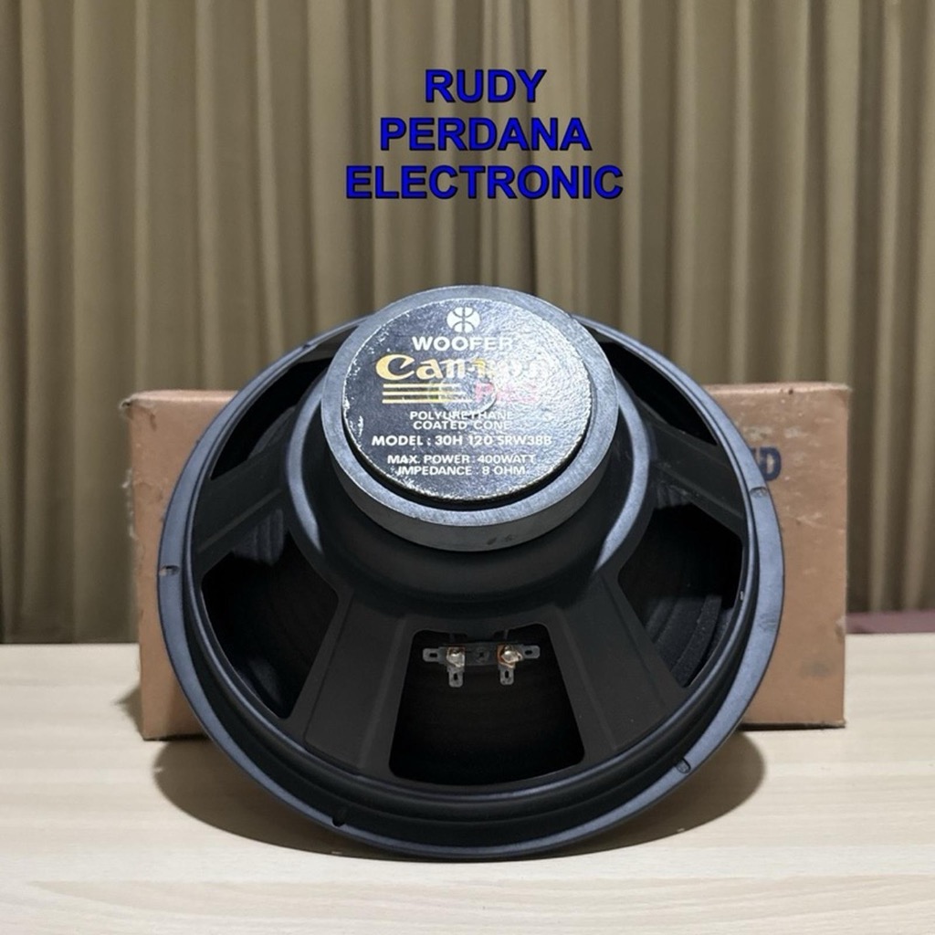SPEAKER SUBWOOFER WOOFER 12" 12INCH 12 INCH 400W 400 WATT 8OHM 8 OHM CAN-NON CANNON CANON 30H 120 SR