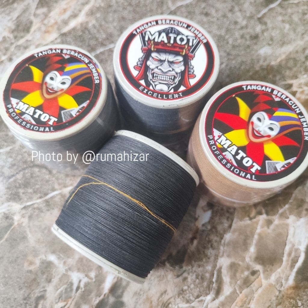 TOPENG KARTU JOKER by Tangan Beracun Jember Gelasan MATOT 1600 yard ukuran 022 Senar Layangan Mati T