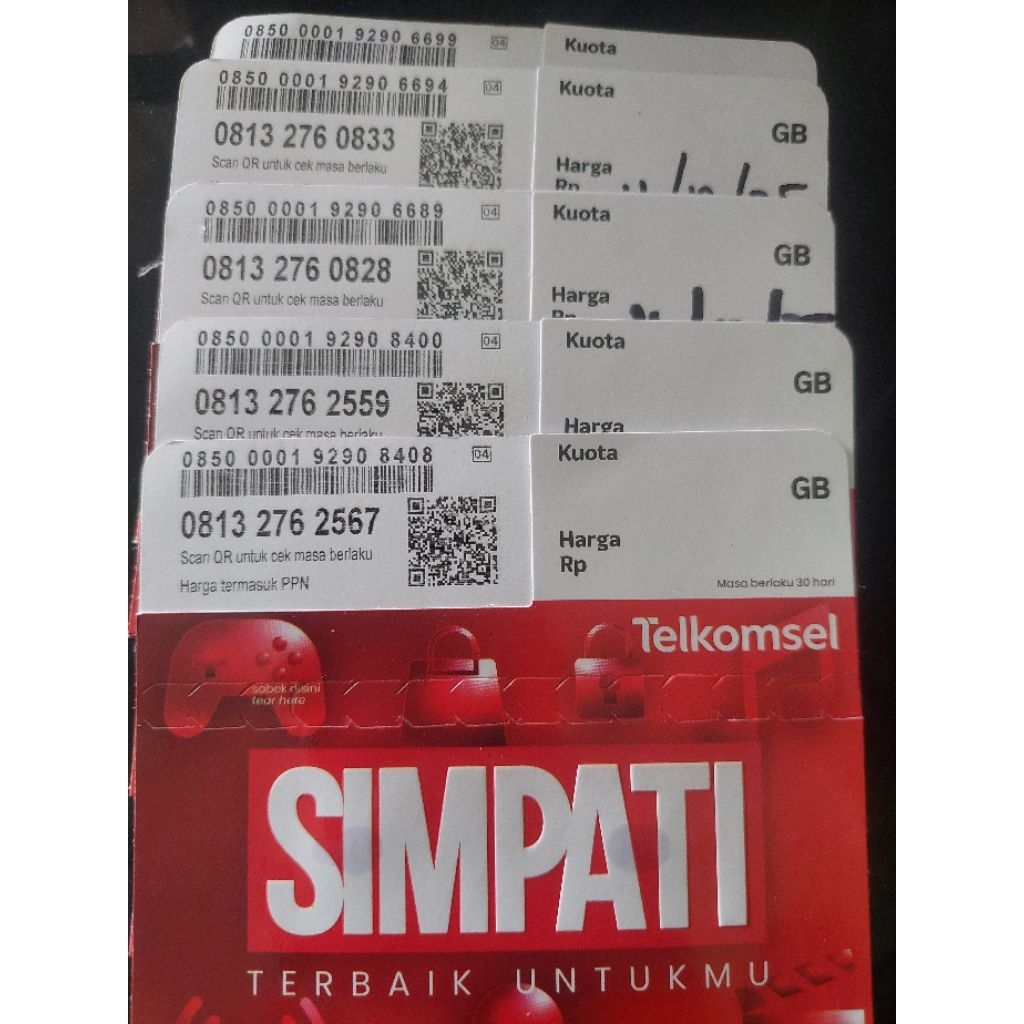Kartu  No Cantik 11 digit No special 3G ke 4G 5G Simpati Telkomsel