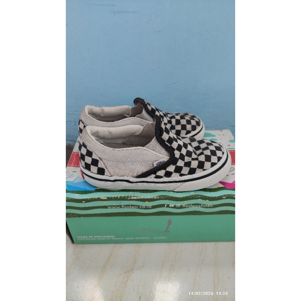 Vans Slip on Checker Board Catur Anak ( Second Repaint )