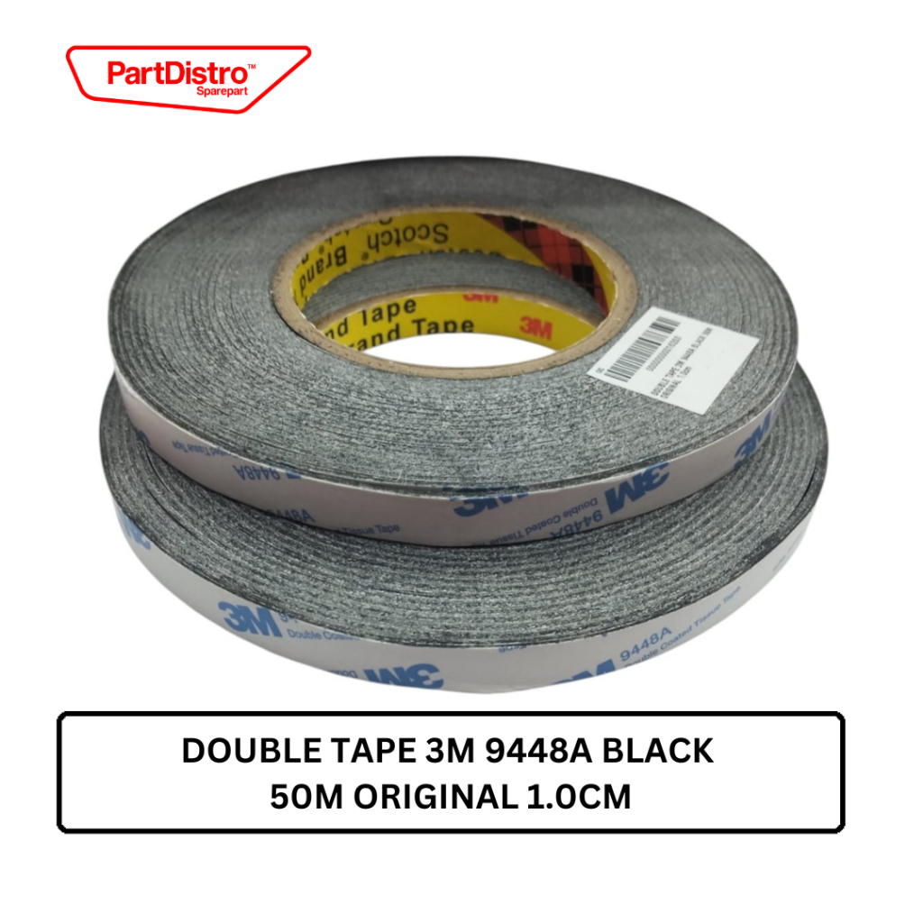 DOUBLE TAPE 3M 9448A BLACK 50M ORIGINAL 1.0cm