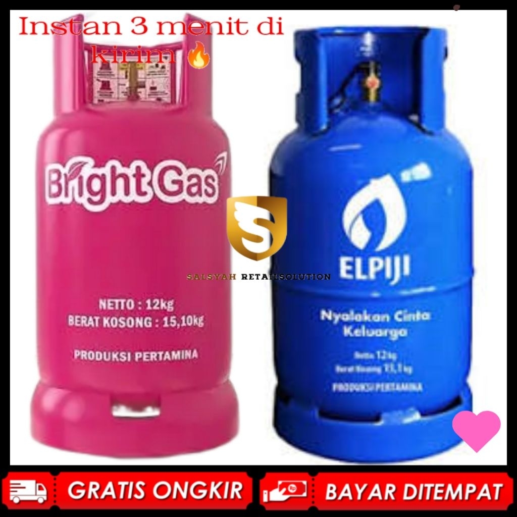 Tabung Bright Gas 12kg KOSONG Tabung Elpiji 12kg KOSONG