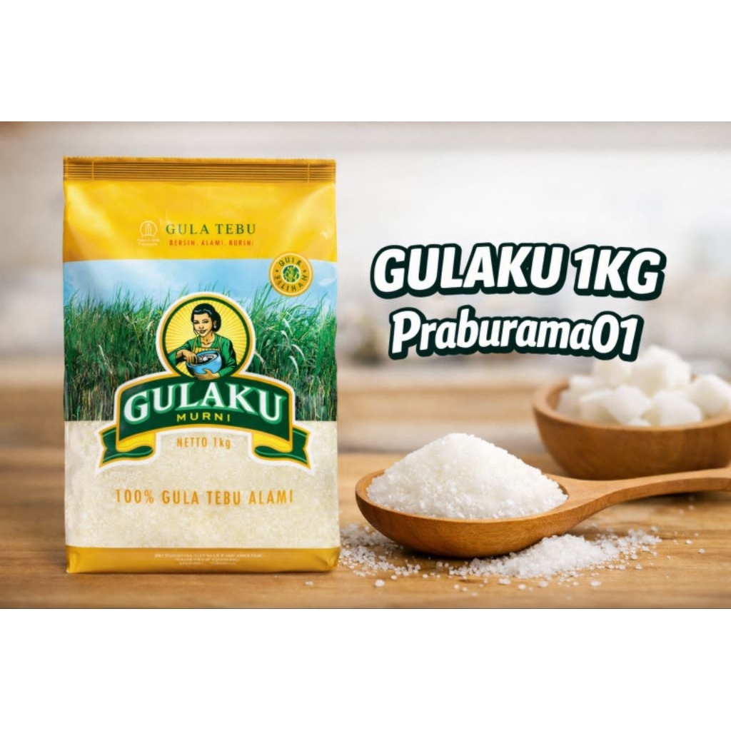 Gula Pasir Gulaku 1kg (GULAKU 1KG) free packing