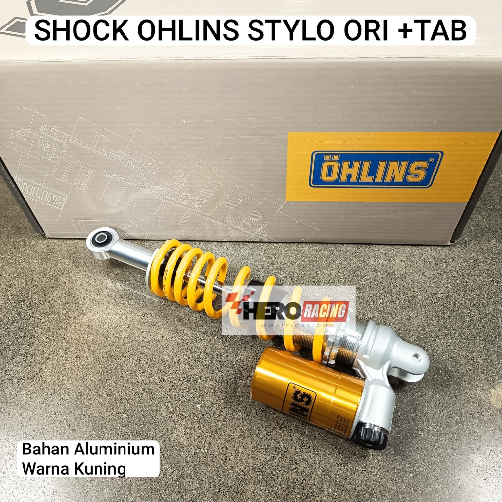 OHLINS SHOCK MOTOR STYLO ORI +TABUNG KUNING