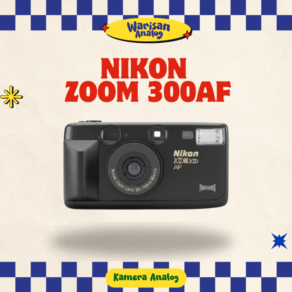 KAMERA ANALOG NIKON ZOOM 300AF | REUSABLE CAMERA FILM 35MM | KAMERA FILM