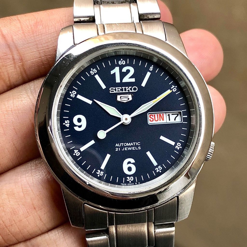 Seiko 5 Automatic 7S26-02W0 Dark Navy Dial
