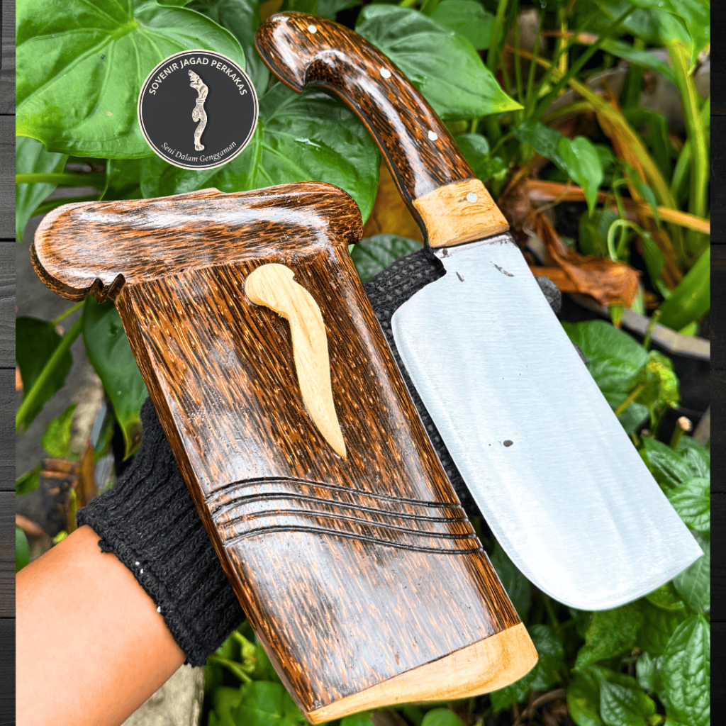 GOLOK BAJA PER KUPAS KELAPA CINCANG DAGING TULANG Cacah Kuat Fulltang 15cm Pisau Kerja Kebun Tajam