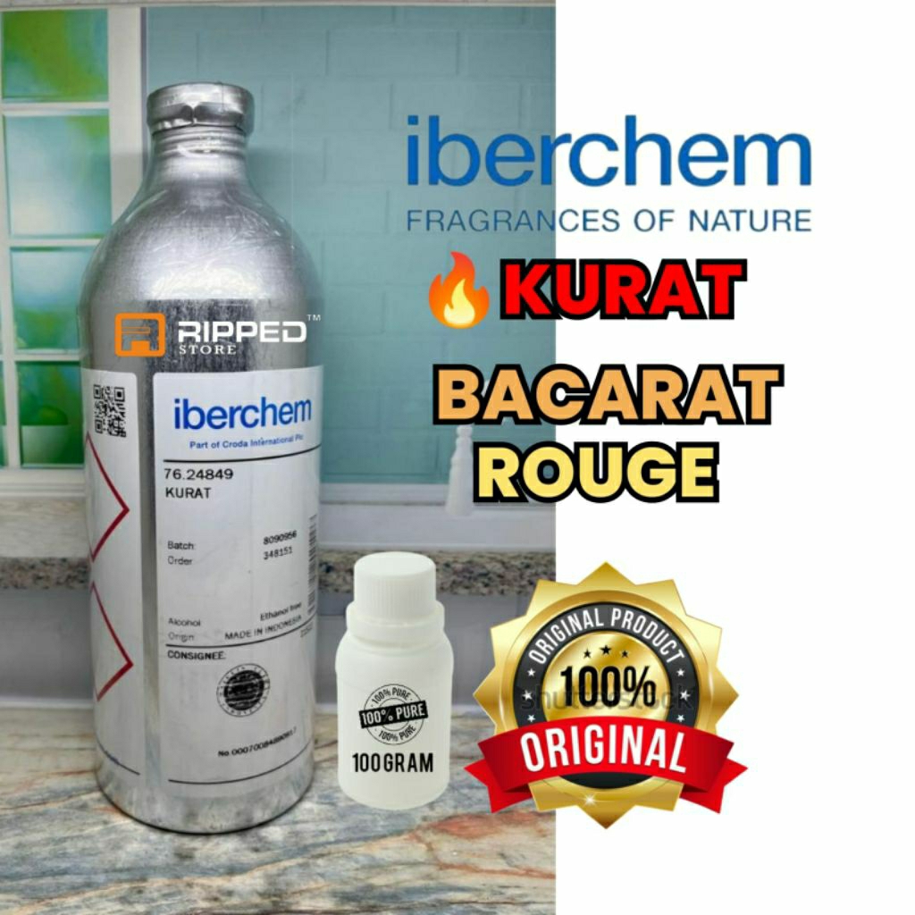 100ml Kurat Baccarat Bacarat Bibit Parfum Murni By Iberchem Original