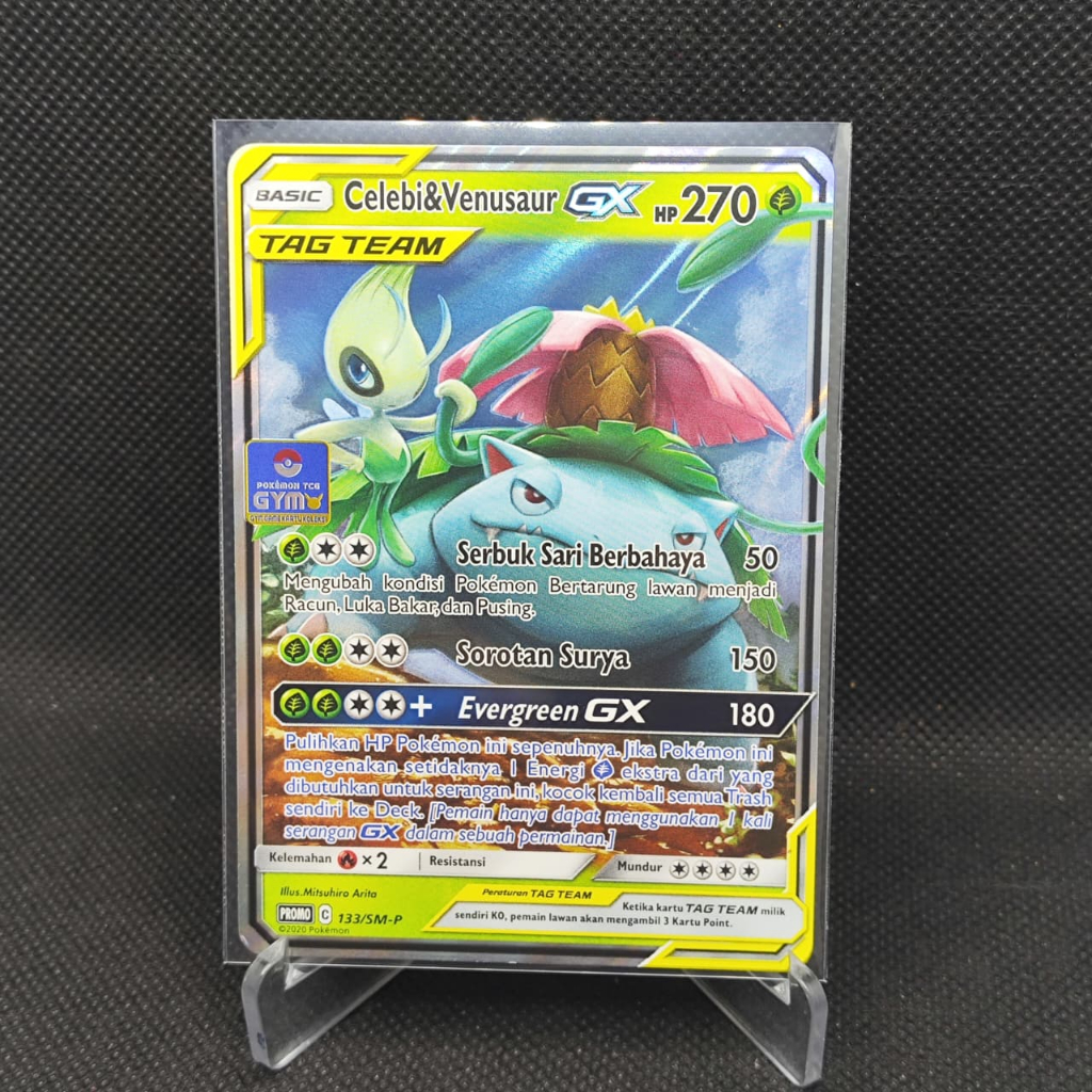 Pokemon Indo Celebi&Venusaur GX Promo 133/SM-P