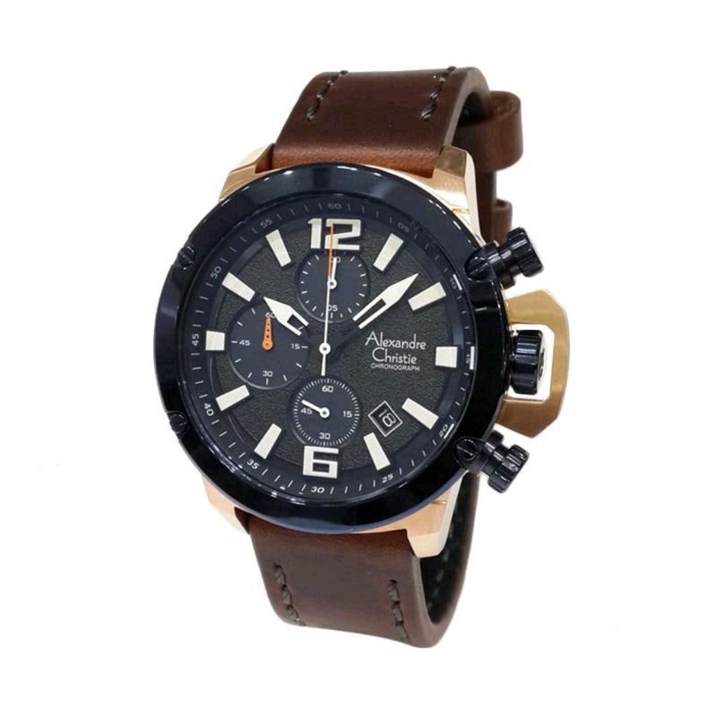 Jam Tangan Alexandre Christie AC 6487 MC Chronograph Original