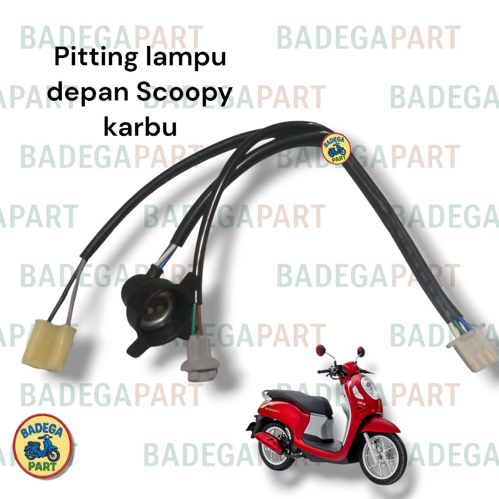 pitting socket lampu depan utama Honda scoopy karbu 2016 (pitting depan only)