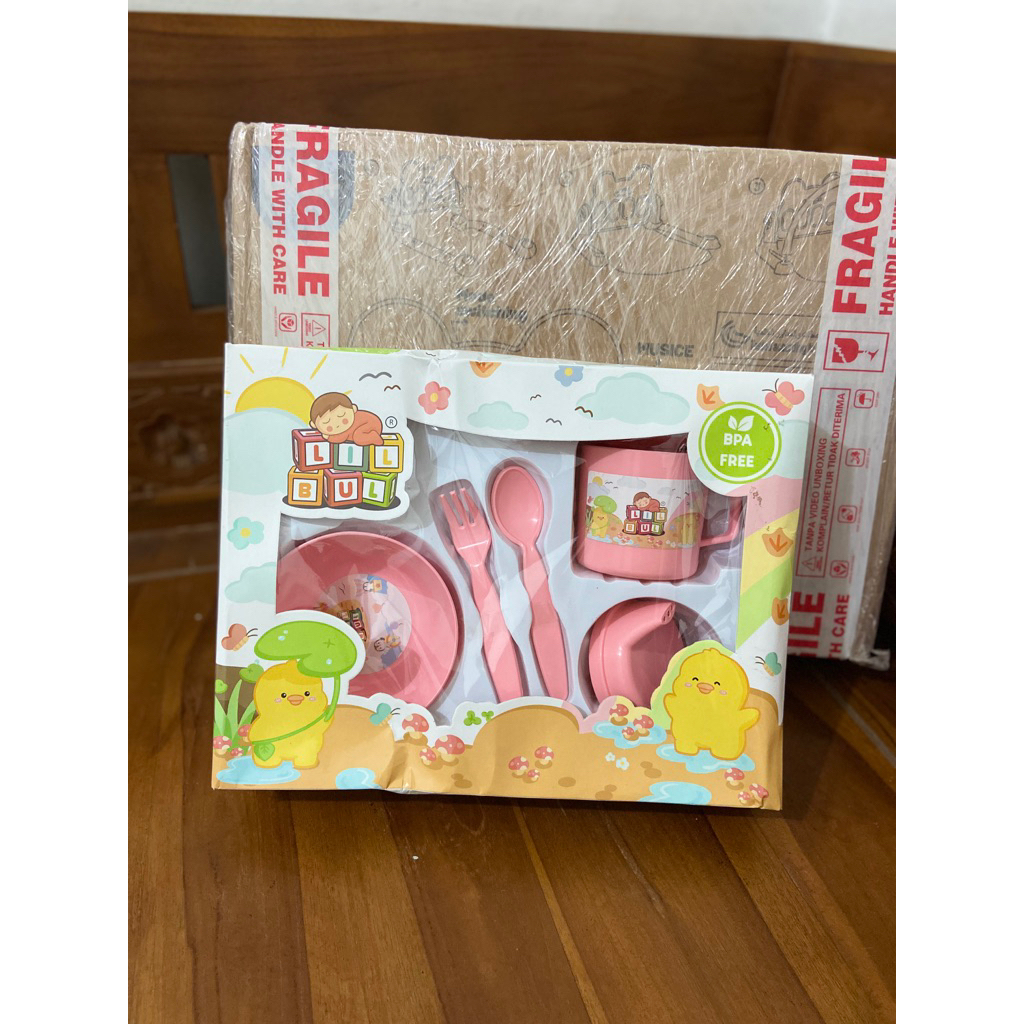 set makan bayi peralatan makan bayi alat makan baby set