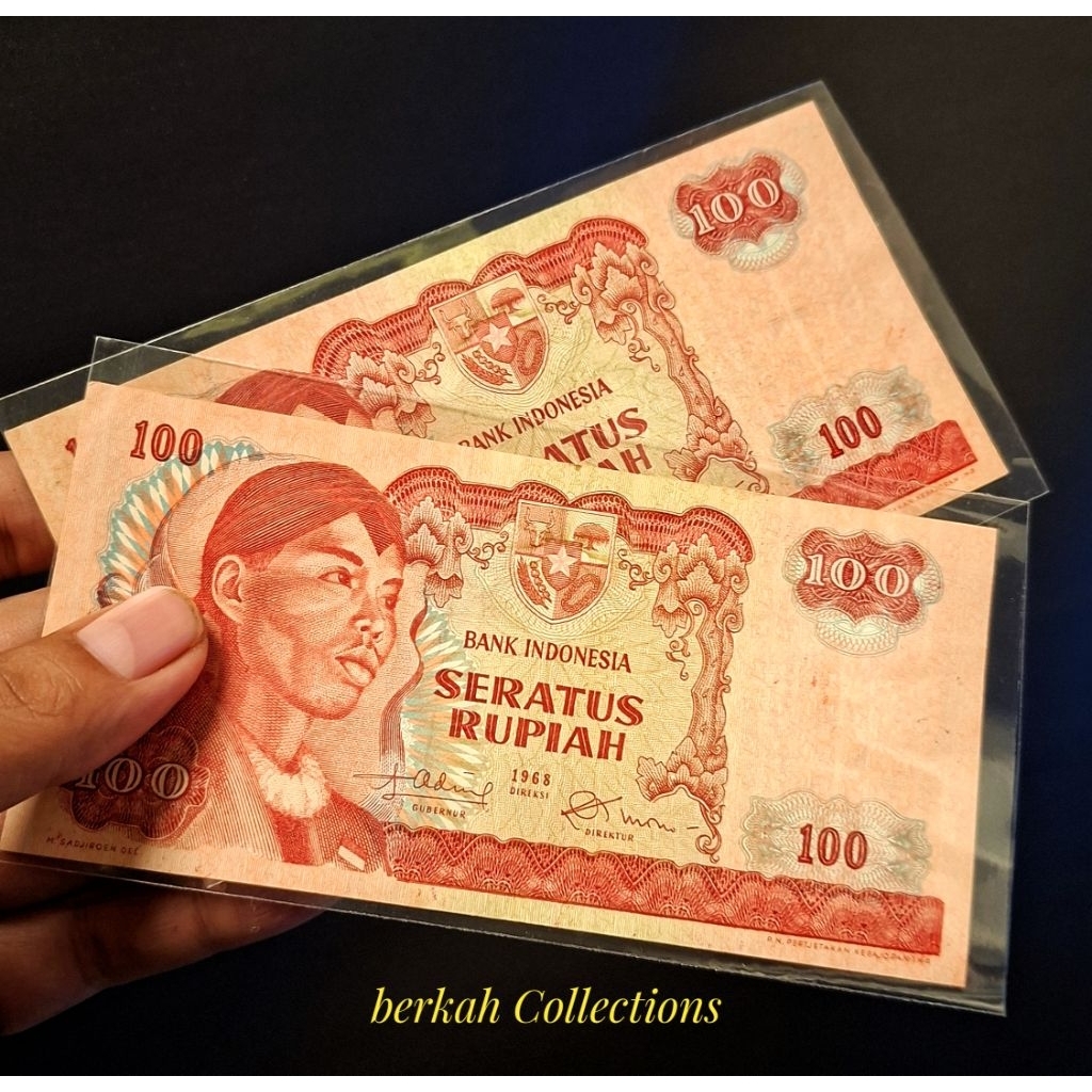 uang kuno 100 rupiah SUDIRMAN 1968
