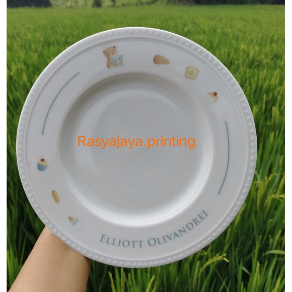 Sablon Piring / Piring custom / Desain Piring / PiringUnik /souvenir Piring