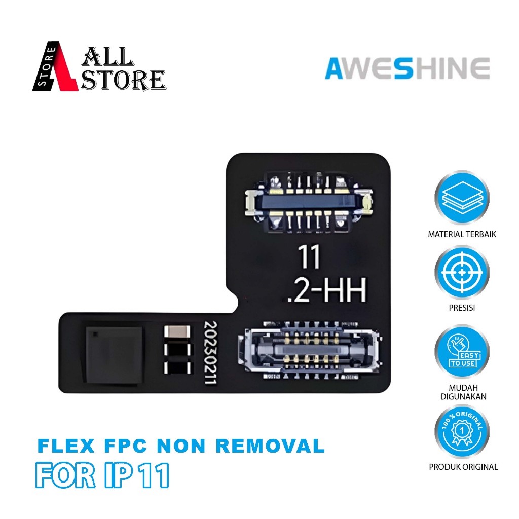 FPC FACE ID NON REMOVAL AWESHINE IPHONE 11 ORIGINAL - FLEXY FPC AWESHINE REPAIR FACE ID TANPA LEPAS 