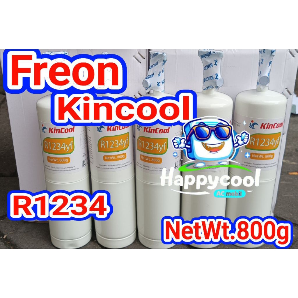 Freon refrigerant R1234yf hybrid AC Mobil Kincool