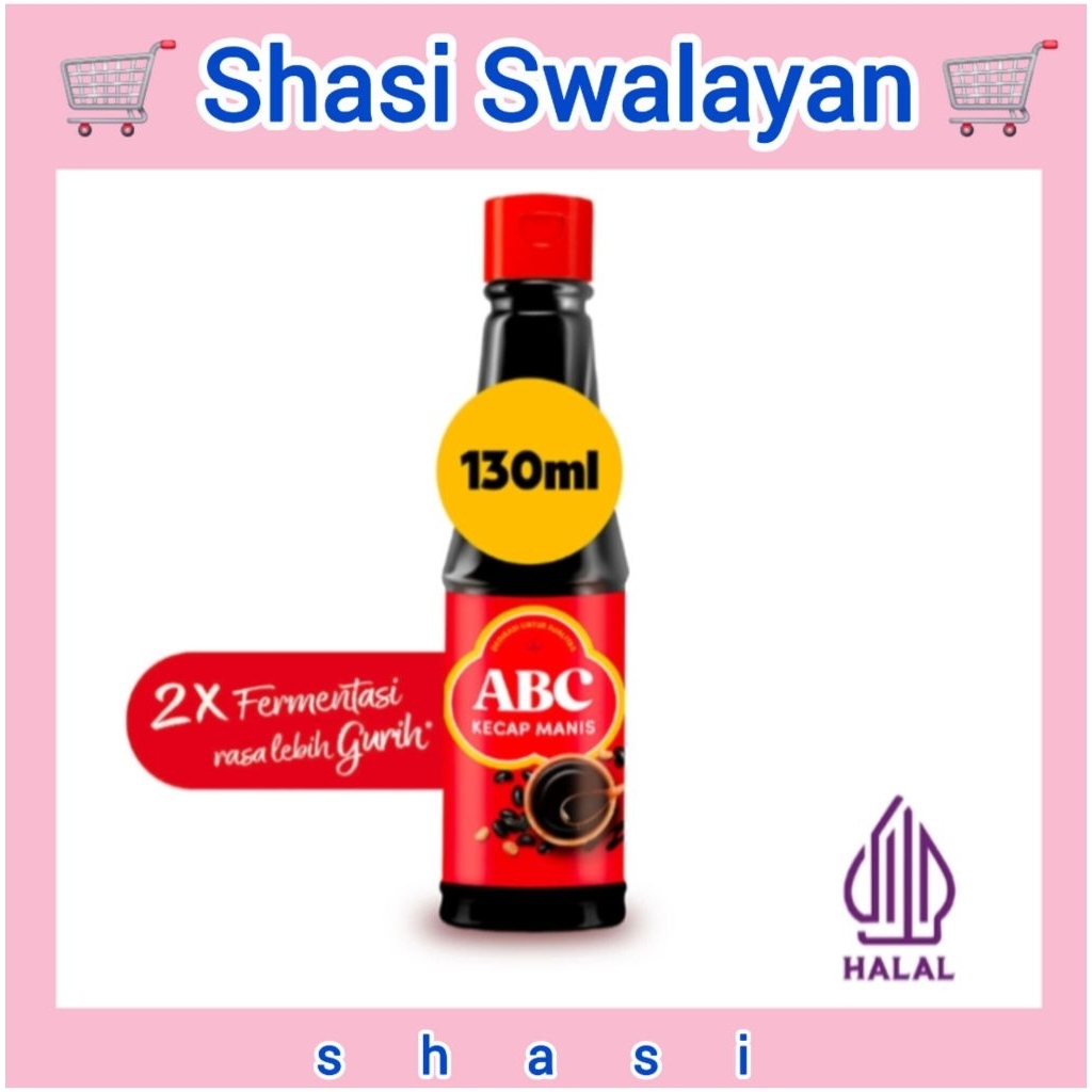 Abc Kecap Manis 130 Ml - Botol Kecil