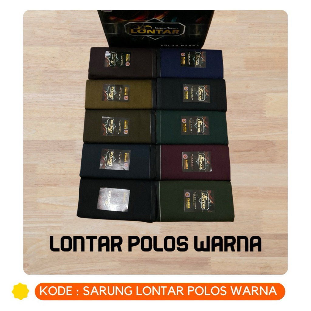 SARUNG LONTAR POLOS WARNA