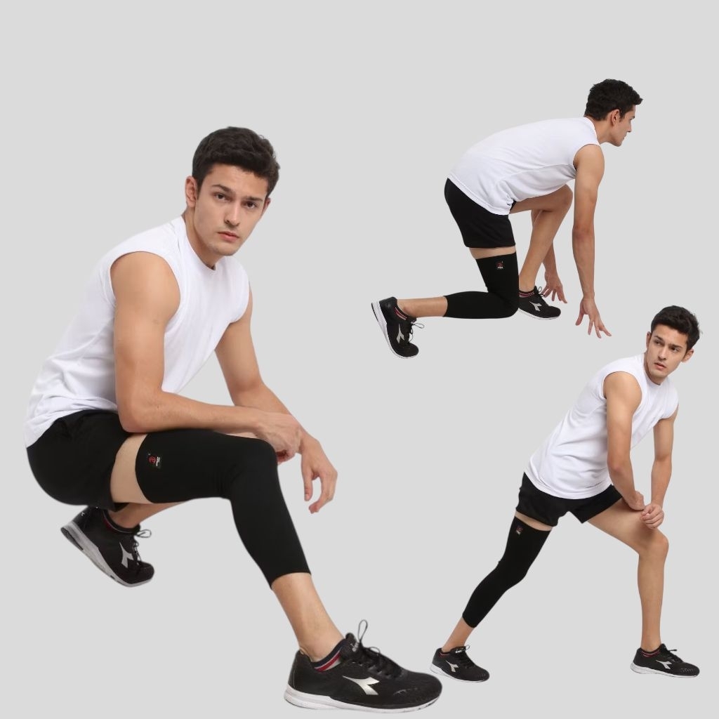 Real pict Deker kaki panjang / Deker lutut / Knee panjang Athlet Agnesis